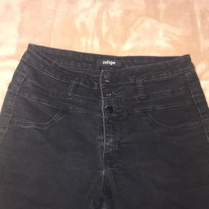 Refuge Black high rise jeans